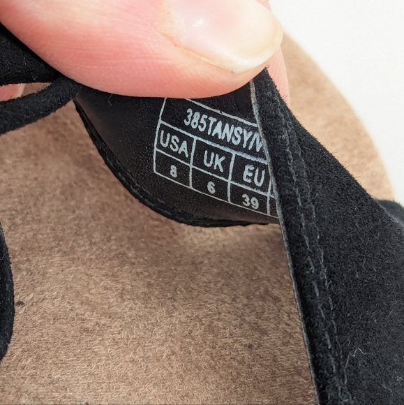 Vionoc Tansy Sandals Black Rope Wedge Heel Size 8 - Picture 9 of 11